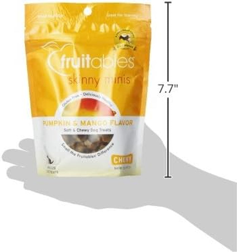 Skinny Mini Dog Treats, Training Treats, Pumpkin and Mango, 5Oz | Healthy Dog Treats, Crunchy Dog Biscuits, Healthy Puppy Treats, Limited Ingredient, Training Rewards, Made in USA