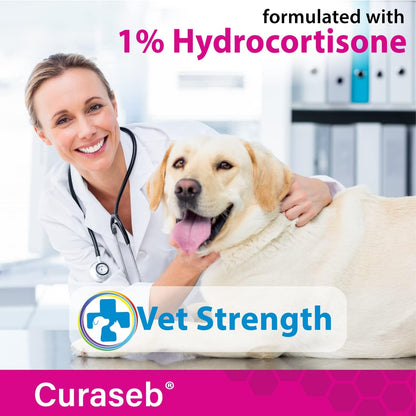 Hydrocortisone Wipes for Dogs & Cats – Instant Itch Relief for Hot Spots, Paw Licking, Rashes, Allergies, Bites, Dry Skin – with Soothing Aloe - 100 Wipes