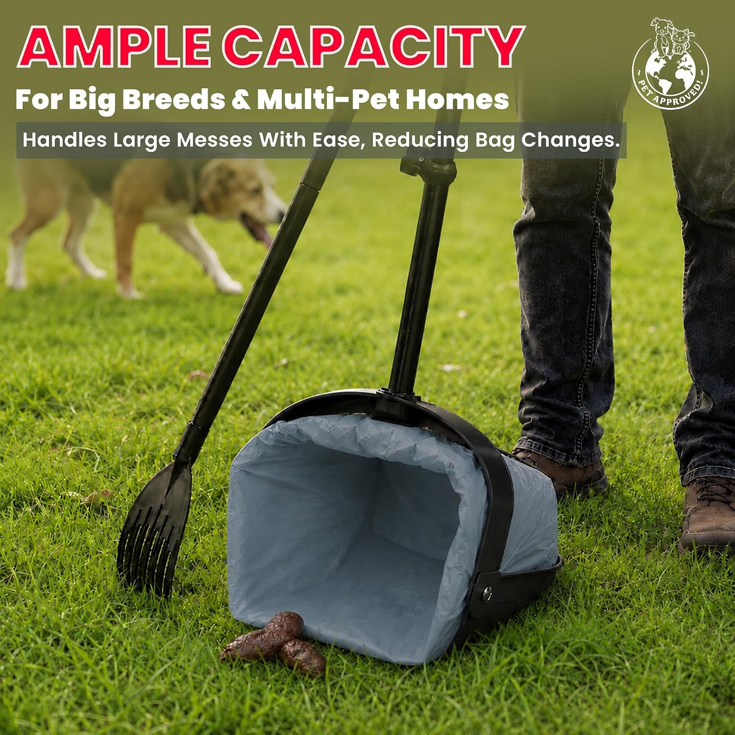 HEAVY Dootie Bags with EZ Tie Handles. Clean and Convenient for Pet Dog Poop, Cat Litter. Multi-Use. Great for Swivel Bin and  Scoopers. Made with Cornstarch. Strong, Leakproof and Very Large