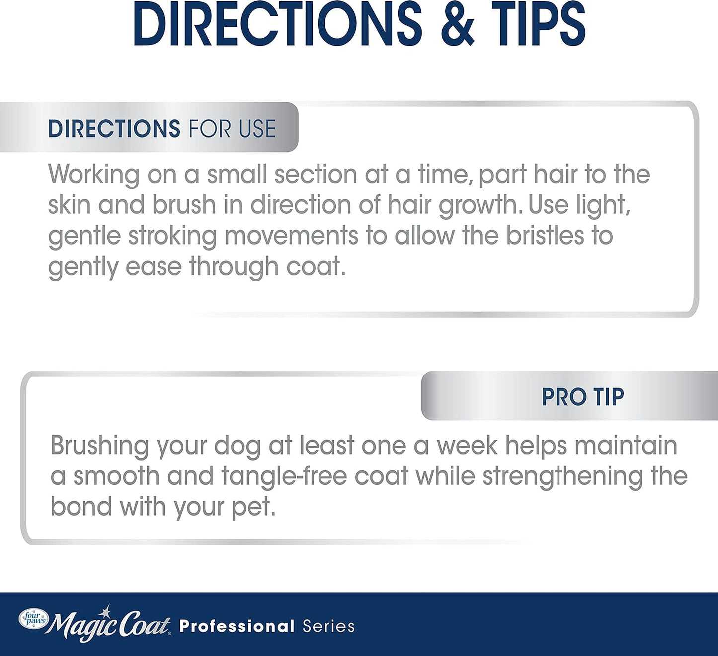 Magic Coat Professional Series Grooming Brush for Dogs & Cats, Reduces Shedding, Stimulates Coat'S Natural Oils, Ergonomic Design, Ideal for Medium, Long, Curly, and Wiry Coats | Reduces Shedding, Fine Wire Bristle Dog Brush, Captures Loose Hair & Increas