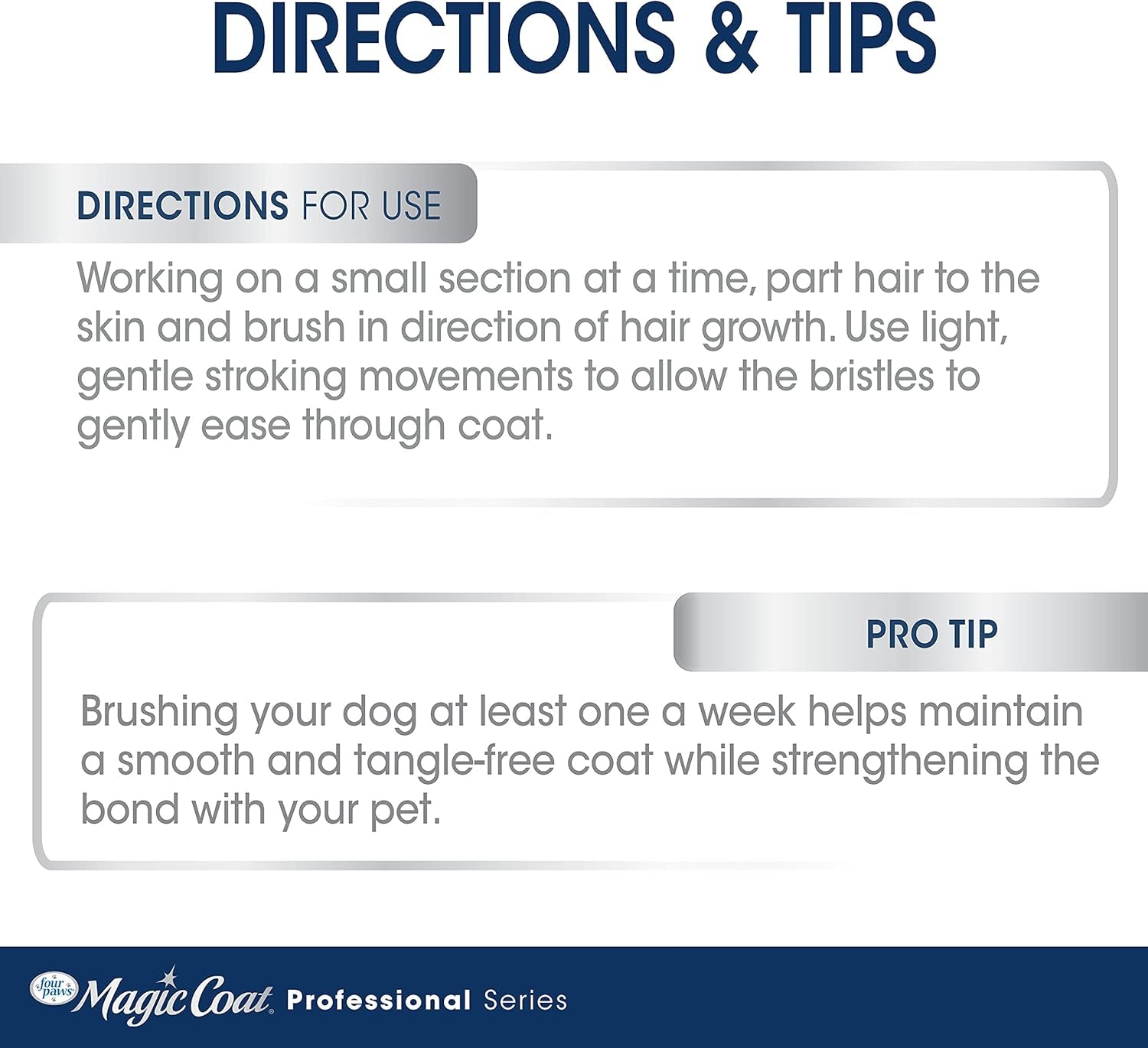 Magic Coat Professional Series Grooming Brush for Dogs & Cats, Reduces Shedding, Stimulates Coat'S Natural Oils, Ergonomic Design, Ideal for Medium, Long, Curly, and Wiry Coats | Reduces Shedding, Fine Wire Bristle Dog Brush, Captures Loose Hair & Increas