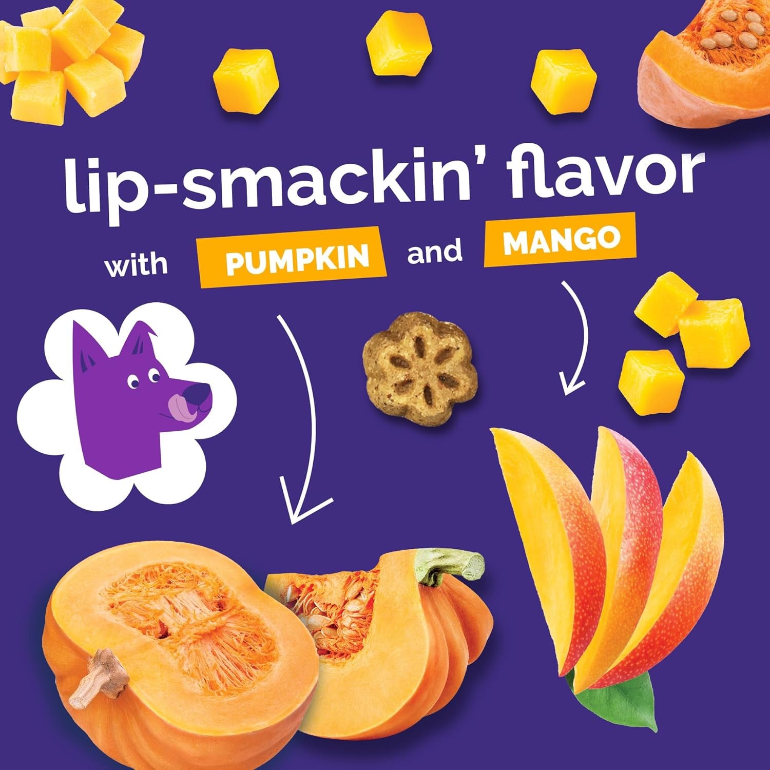 Skinny Mini Dog Treats, Training Treats, Pumpkin and Mango, 5Oz | Healthy Dog Treats, Crunchy Dog Biscuits, Healthy Puppy Treats, Limited Ingredient, Training Rewards, Made in USA