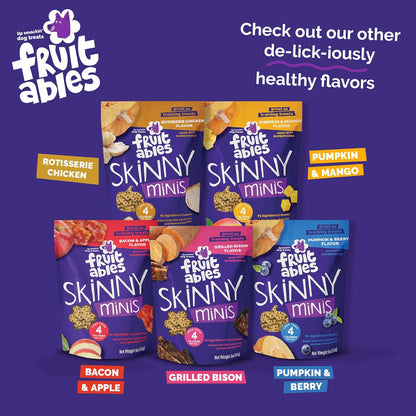 Skinny Mini Dog Treats, Training Treats, Pumpkin and Mango, 5Oz | Healthy Dog Treats, Crunchy Dog Biscuits, Healthy Puppy Treats, Limited Ingredient, Training Rewards, Made in USA