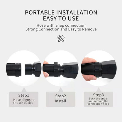 High Velocity Dog Grooming Dryer, Pet Blow Dryer with Heater, Black