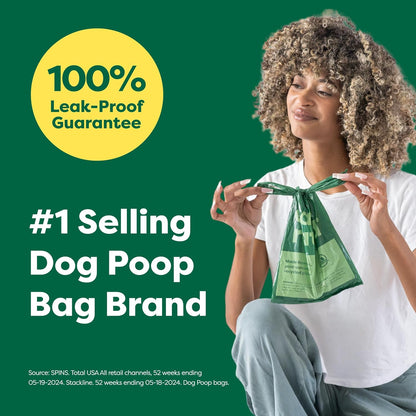Dog Poop Bags for Dogs, 600 Easy Tie Handle Bags, Lavender | Extra Thick Waste Bag Refill Rolls