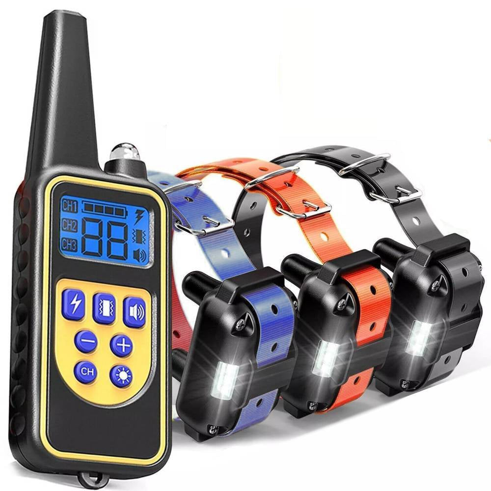 3000 FT Dog Training US Collar Rechargeable Remote Shock PET Waterproof Trainer