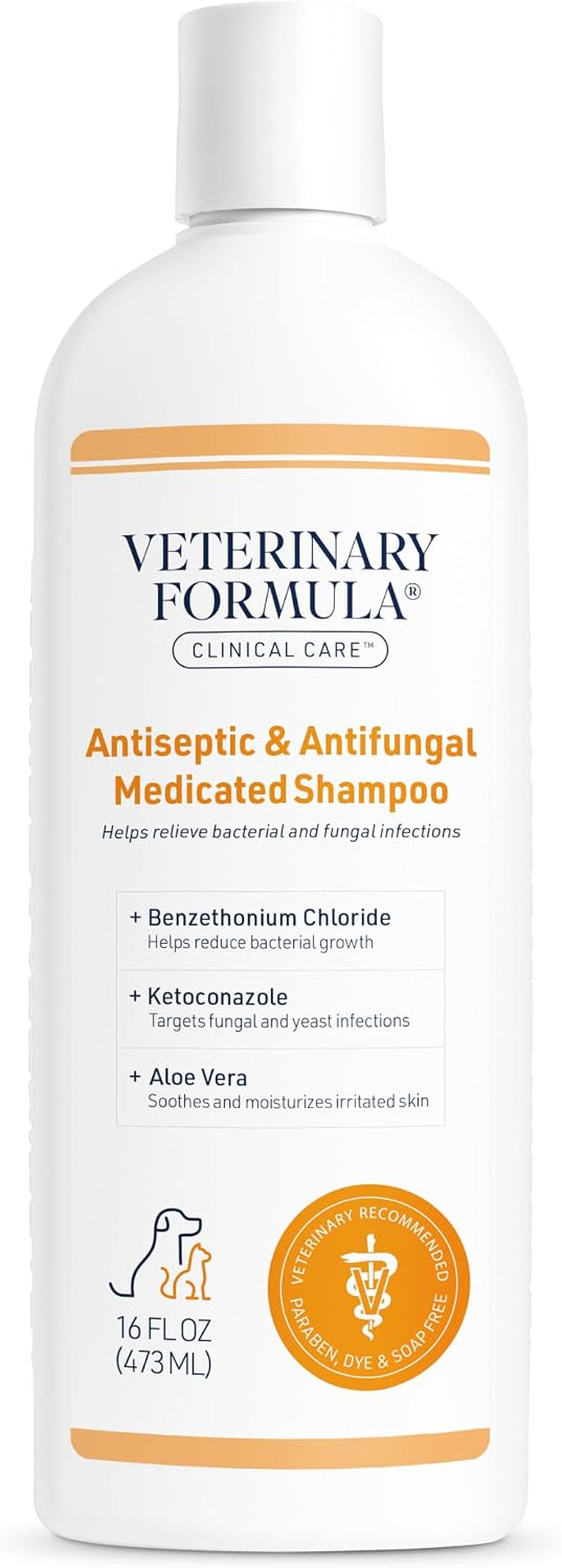 Clinical Care Antiseptic & Antifungal Shampoo, 16 Oz | Medicated Formula Helps Alleviate Scaly, Greasy and Red Skin; Free from Parabens, Dyes and Soap